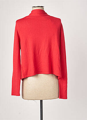 Gilet manches longues stretch rouge MONTAGUT femme