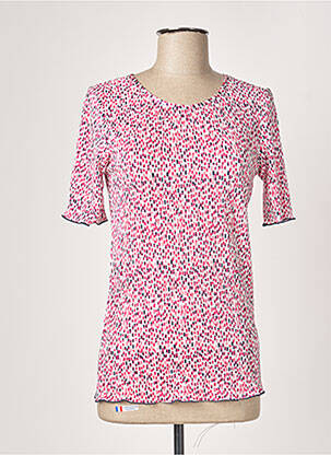 Top stretch manches courtes rouge DAMART femme