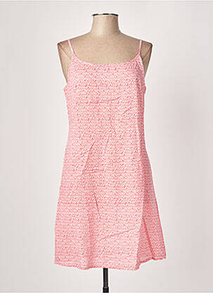 Robe mi-longue manches longues manches longues rose LA FIANCEE DU MEKONG femme