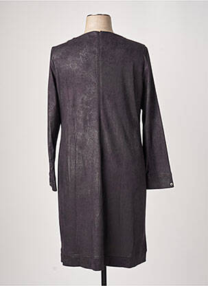 Robe mi-longue manches longues manches longues noir FRED SABATIER femme