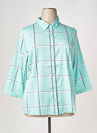 Chemisier tissage crêpe manches 3/4 bleu DAMART femme