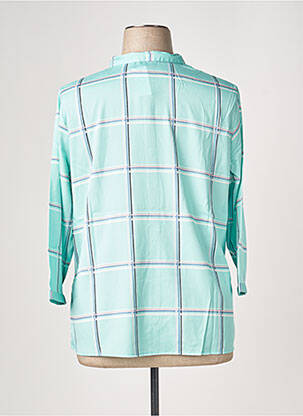 Chemisier tissage crêpe manches 3/4 bleu DAMART femme
