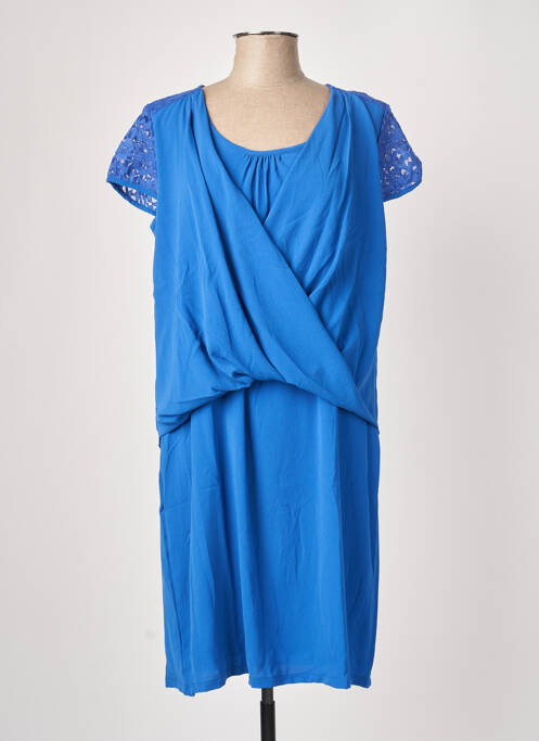Robe mi-longue bleu MOKA'S pour femme