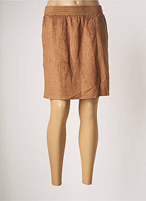 Jupe courte poches marron SPARKZ femme