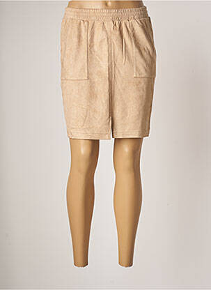 Jupe courte poches beige SPARKZ femme