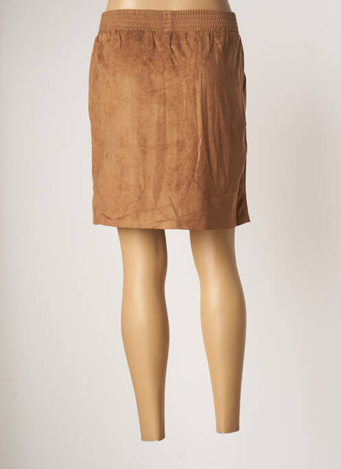 Jupe courte marron SPARKZ pour femme