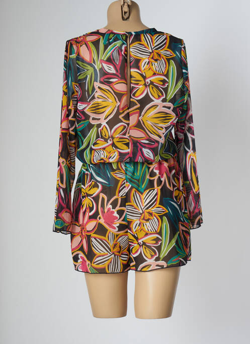 Combishort noir CHERRY BEACH pour femme