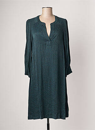 Robe mi-longue manches longues manches longues vert GERARD DAREL femme