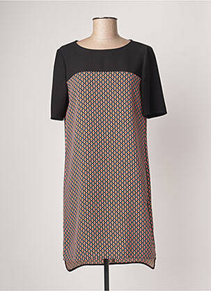 Robe courte manches courtes manches courtes noir PENNYBLACK femme
