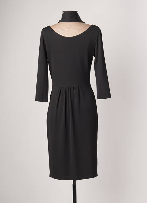 Robe mi-longue noir SASSIA pour femme
