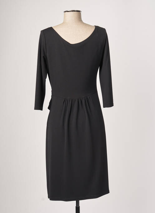 Robe mi-longue noir SASSIA pour femme