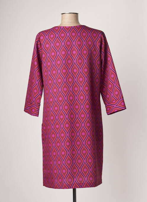 Robe mi-longue violet SASSIA pour femme