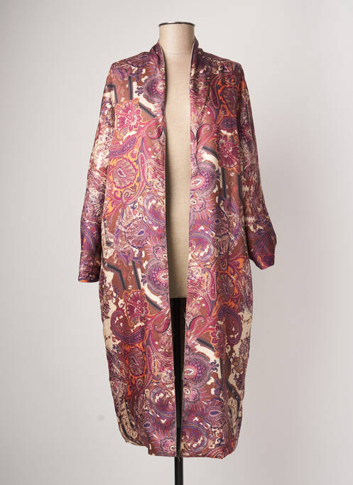 Manteau long marron KACY pour femme