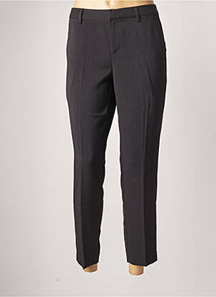 Pantalon 7/8 fermeture zippée sous rabat avec crochet taille normale noir SUD EXPRESS femme