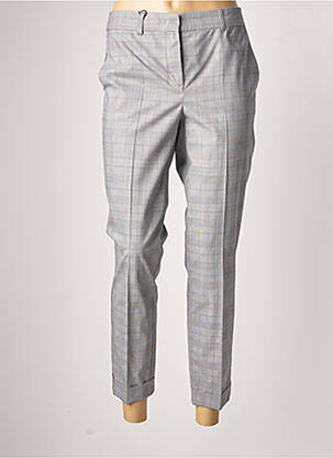 Pantalon 7/8 fermeture zippée sous rabat avec crochet taille normale gris MARELLA femme