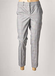 Pantalon 7/8 fermeture zippée sous rabat avec crochet taille normale gris MARELLA femme