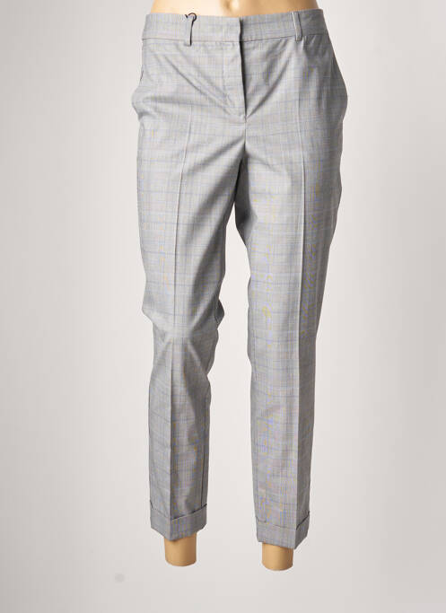 Pantalon 7/8 fermeture zippée sous rabat avec crochet taille normale gris MARELLA femme
