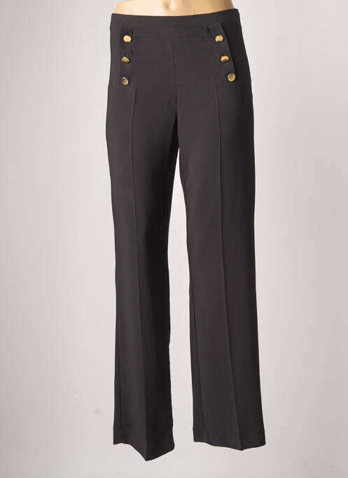 Pantalon large noir JANE WOOD pour femme