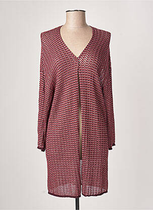 Gilet manches longues stretch violet AN' GE femme