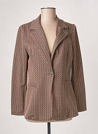 Veste casual coupe cintrée marron ATELIER JAD femme