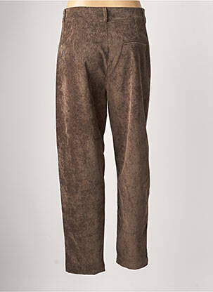 Pantalon droit stretch taille normale marron STUDIO PARISIEN femme
