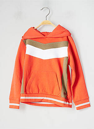 Sweat-shirt à capuche orange NAME IT pour garçon