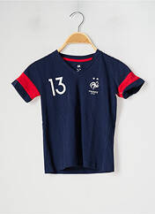 T-shirt bleu FFF pour garçon seconde vue