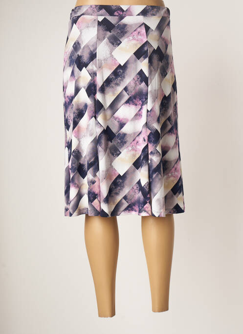 Jupe mi-longue violet NAYAT pour femme