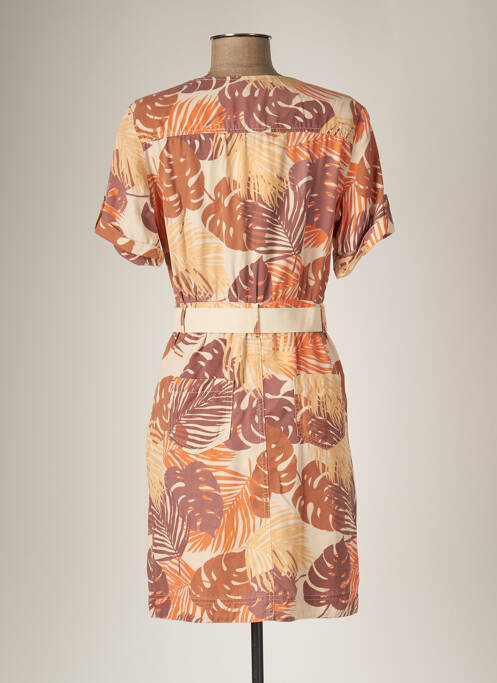 Robe mi-longue orange KOCCA pour femme