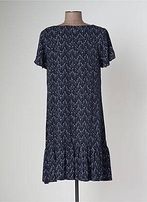 Robe mi-longue imprimé fleurs manches courtes bleu RAGWEAR femme