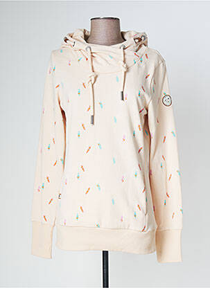 Sweat-shirt à capuche beige RAGWEAR pour femme