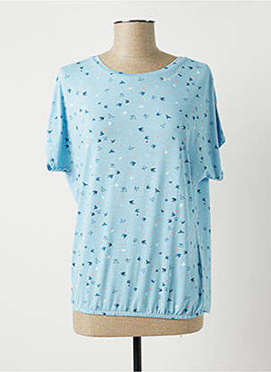 Top tissage jersey manches courtes bleu RAGWEAR femme