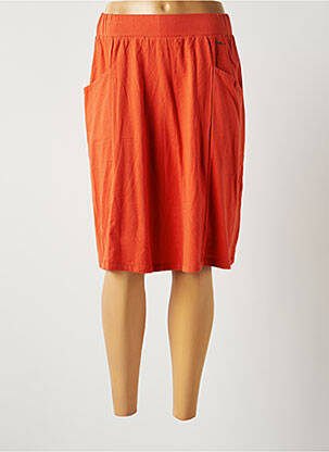 Jupe mi-longue taille haute orange RAGWEAR femme