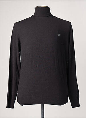 Pull col roulé noir BENSON & CHERRY pour homme