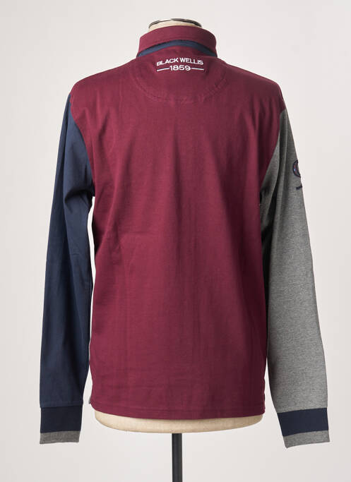 Polo bleu BLACK WELLIS pour homme