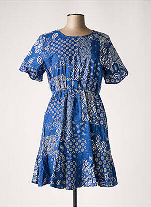 Robe courte bleu GRACE & MILA femme
