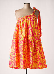 Robe mi-longue orange GRACE & MILA femme