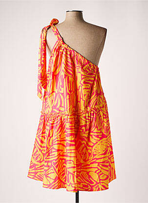 Robe mi-longue orange GRACE & MILA femme