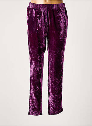 Pantalon droit violet HOD femme