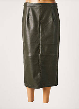 Jupe mi-longue vert GRACE & MILA femme