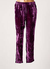 Pantalon droit violet HOD pour femme seconde vue