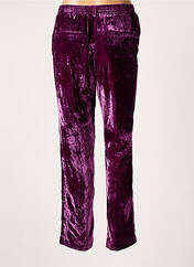 Pantalon droit violet HOD pour femme seconde vue