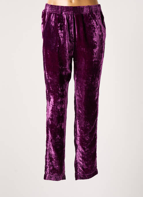 Pantalon droit violet HOD femme