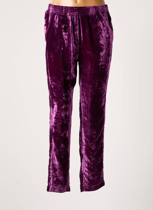 Pantalon droit violet HOD pour femme