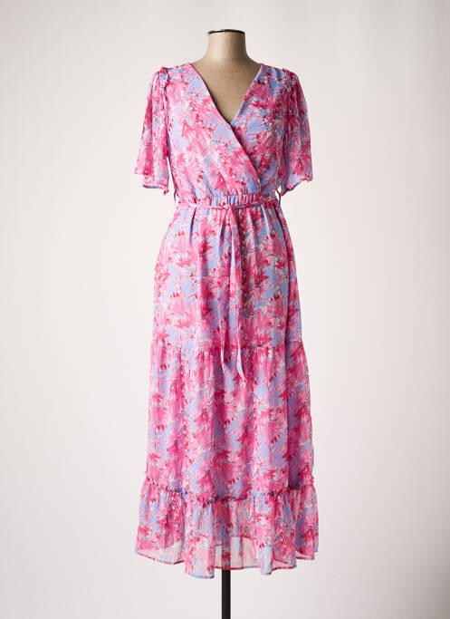 Robe longue rose GRACE & MILA pour femme