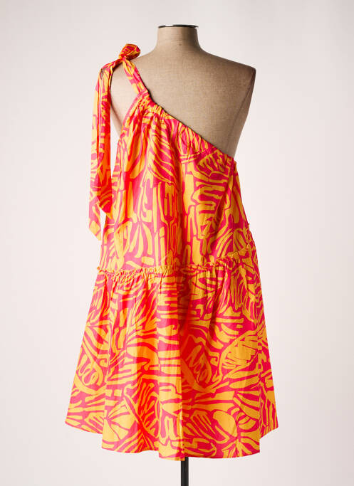 Robe mi-longue orange GRACE & MILA pour femme