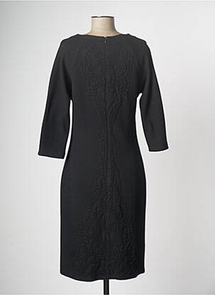 Robe mi-longue manches longues manches longues noir FRANK WALDER femme