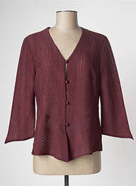 Chemisier coupe fluide manches 3/4 rouge PAUL MAUSNER femme
