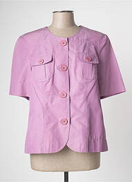 Veste casual col rond violet FRANK WALDER femme