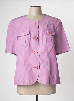 Veste casual epaulette violet FRANK WALDER femme